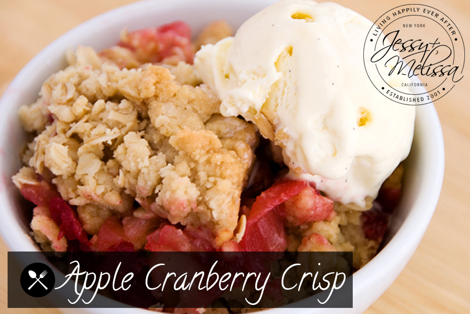 Apple Cranberry Crisp | Jessy + Melissa