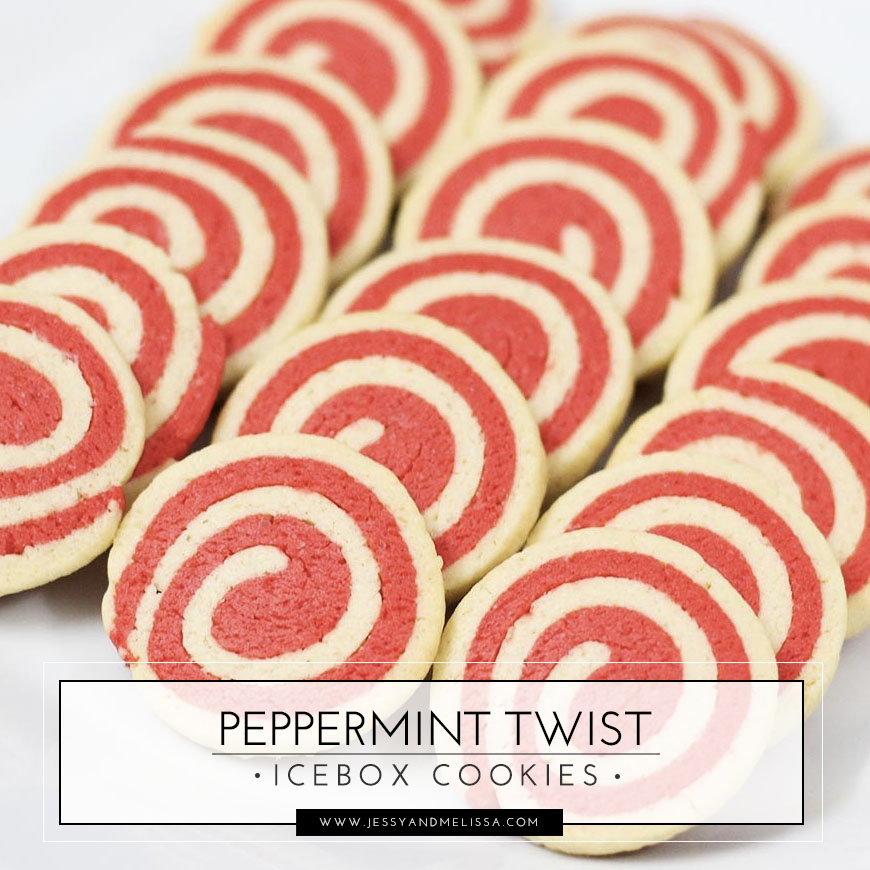 Peppermint Twist Icebox Cookies Jessy Melissa